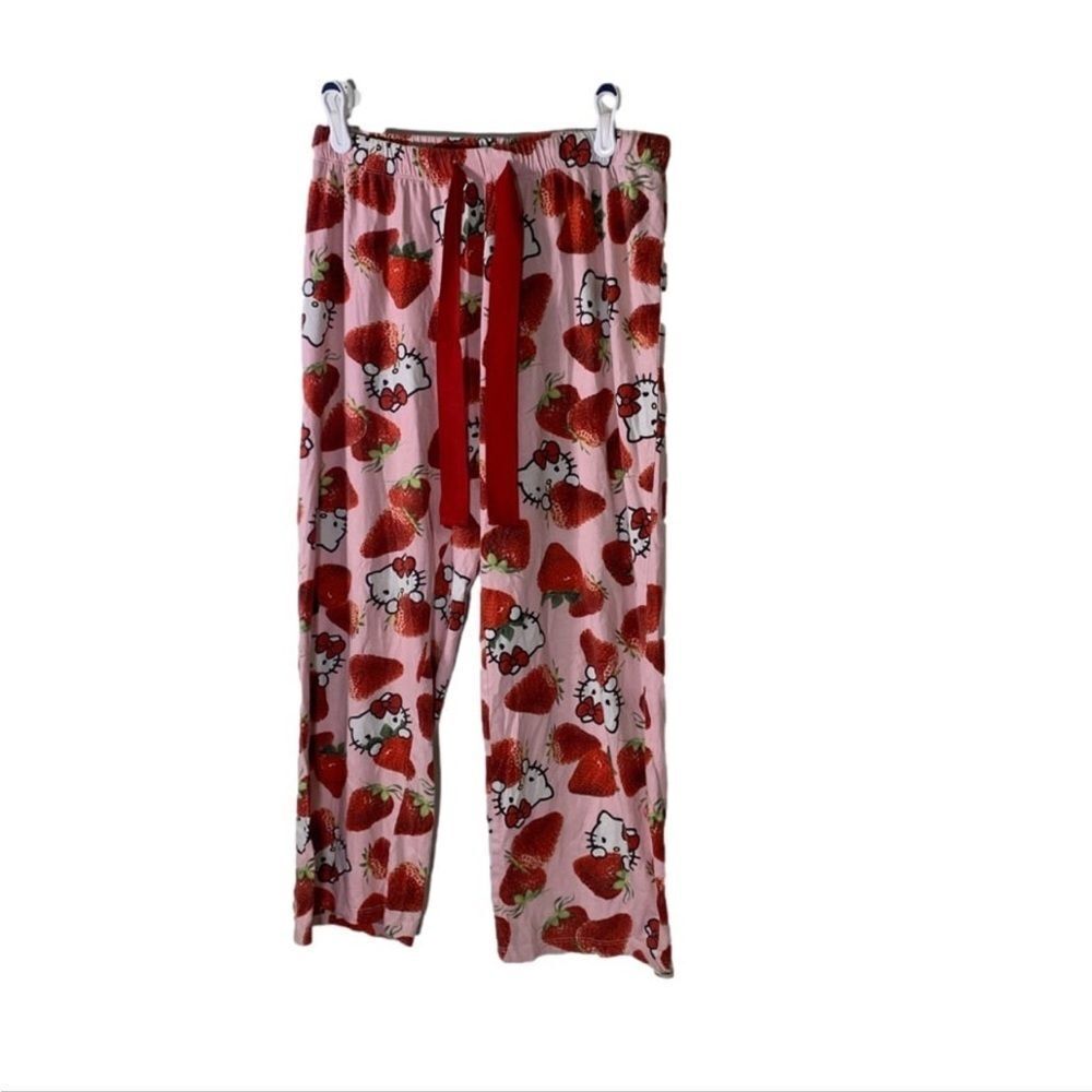 Hello Kitty Small Rare Sanrio Strawberry Pajama Pants‎